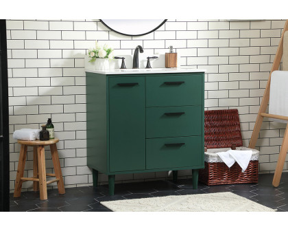 Elegant Bathroom Vanity - Green (VF47030MGN-BS)