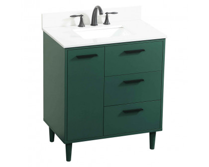 Elegant Bathroom Vanity - Green (VF47030MGN-BS)