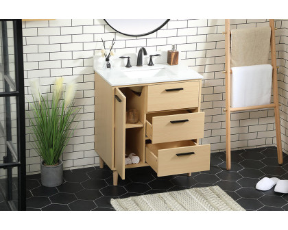 Elegant Bathroom Vanity - Maple (VF47030MMP-BS)