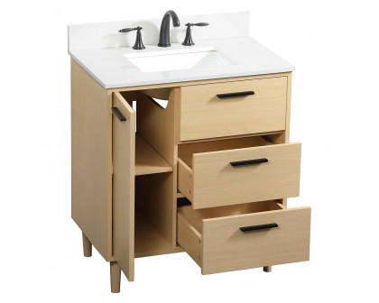 Elegant Bathroom Vanity - Maple (VF47030MMP-BS)