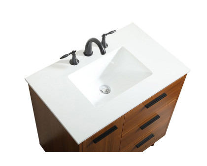 Elegant Bathroom Vanity - Teak (VF47030MTK)