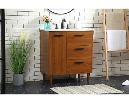 Elegant Bathroom Vanity - Teak (VF47030MTK)