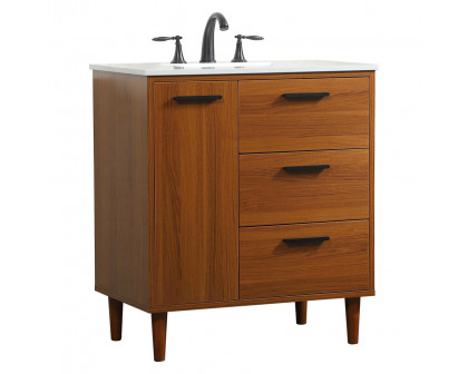 Elegant Bathroom Vanity - Teak (VF47030MTK)