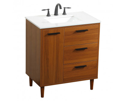 Elegant Bathroom Vanity - Teak (VF47030MTK)