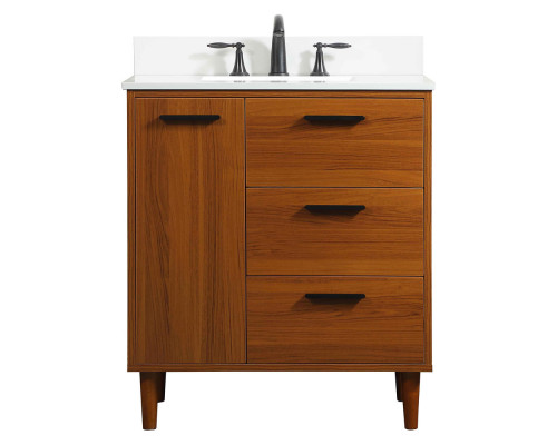 Elegant Bathroom Vanity - Teak (VF47030MTK-BS)