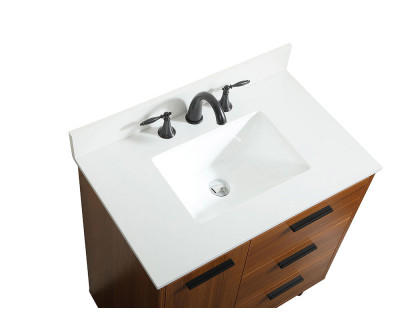 Elegant Bathroom Vanity - Teak (VF47030MTK-BS)