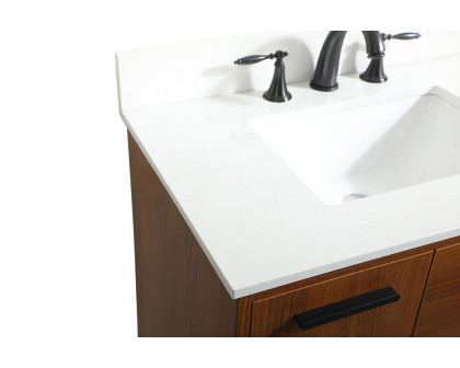 Elegant Bathroom Vanity - Teak (VF47030MTK-BS)