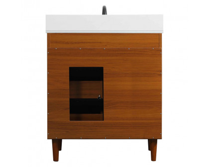 Elegant Bathroom Vanity - Teak (VF47030MTK-BS)