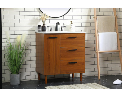 Elegant Bathroom Vanity - Teak (VF47030MTK-BS)