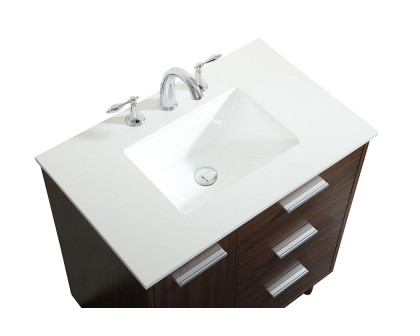 Elegant Bathroom Vanity - Walnut (VF47030MWT)