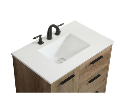 Elegant Bathroom Vanity - Natural Oak (VF47030NT)