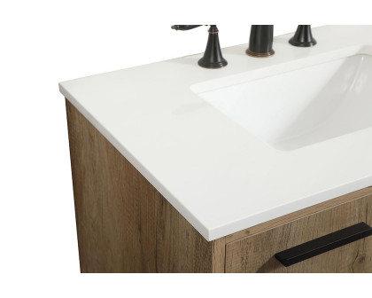 Elegant Bathroom Vanity - Natural Oak (VF47030NT)