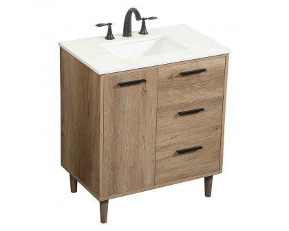 Elegant Bathroom Vanity - Natural Oak (VF47030NT)