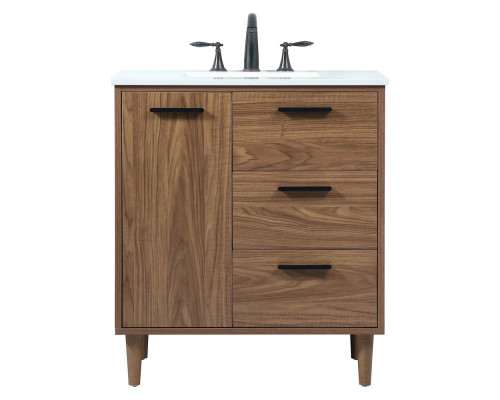 Elegant Bathroom Vanity - Walnut Brown (VF47030WB)