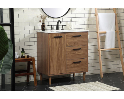 Elegant Bathroom Vanity - Walnut Brown (VF47030WB)