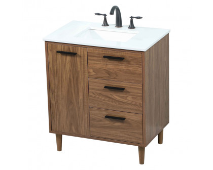 Elegant Bathroom Vanity - Walnut Brown (VF47030WB)