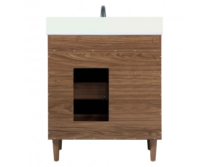 Elegant Bathroom Vanity - Walnut Brown (VF47030WB-BS)