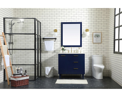 Elegant Bathroom Vanity - Blue (VF47036MBL)