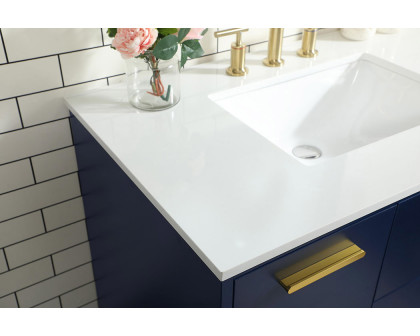 Elegant Bathroom Vanity - Blue (VF47036MBL)