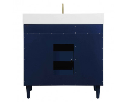 Elegant Bathroom Vanity - Blue (VF47036MBL-BS)