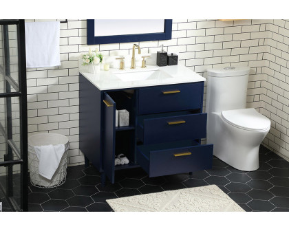 Elegant Bathroom Vanity - Blue (VF47036MBL-BS)