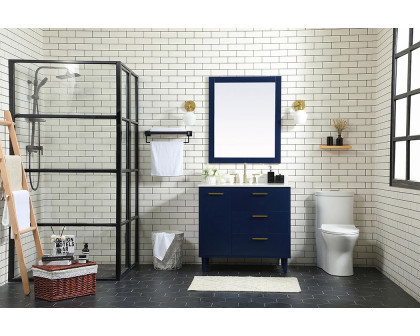 Elegant Bathroom Vanity - Blue (VF47036MBL-BS)