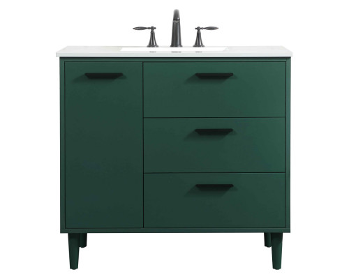 Elegant Bathroom Vanity - Green (VF47036MGN)