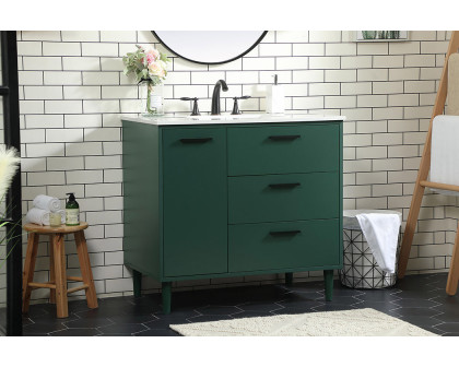 Elegant Bathroom Vanity - Green (VF47036MGN)