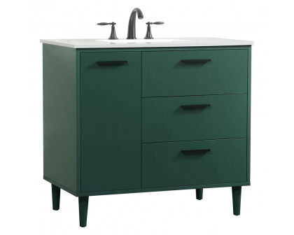 Elegant Bathroom Vanity - Green (VF47036MGN)