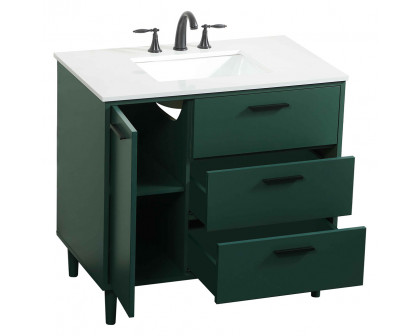 Elegant Bathroom Vanity - Green (VF47036MGN)