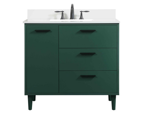 Elegant Bathroom Vanity - Green (VF47036MGN-BS)