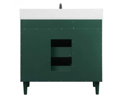 Elegant Bathroom Vanity - Green (VF47036MGN-BS)