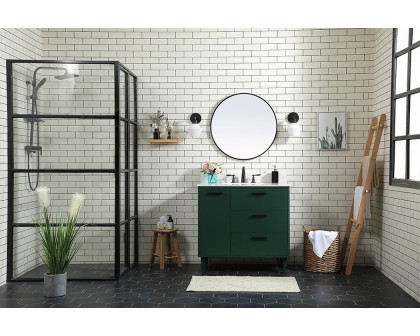 Elegant Bathroom Vanity - Green (VF47036MGN-BS)