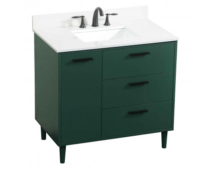 Elegant Bathroom Vanity - Green (VF47036MGN-BS)