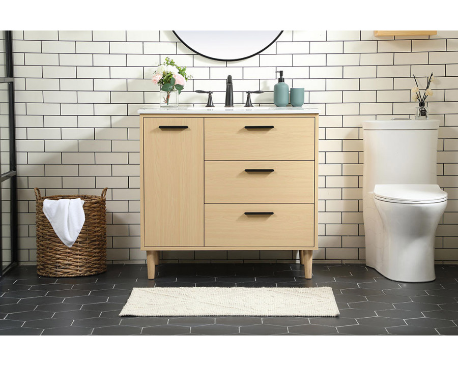 Elegant Bathroom Vanity - Maple (VF47036MMP)