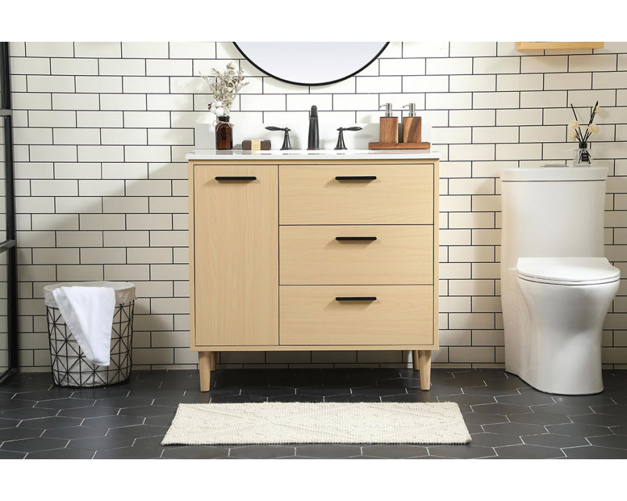 Elegant Bathroom Vanity - Maple (VF47036MMP-BS)