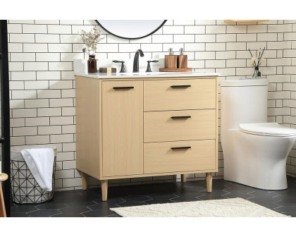 Elegant Bathroom Vanity - Maple (VF47036MMP-BS)