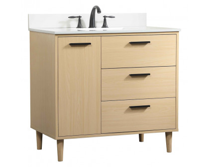 Elegant Bathroom Vanity - Maple (VF47036MMP-BS)