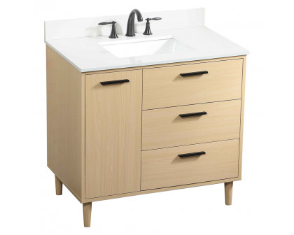 Elegant Bathroom Vanity - Maple (VF47036MMP-BS)