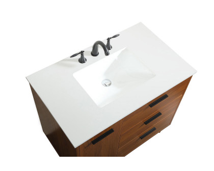 Elegant Bathroom Vanity - Teak (VF47036MTK)