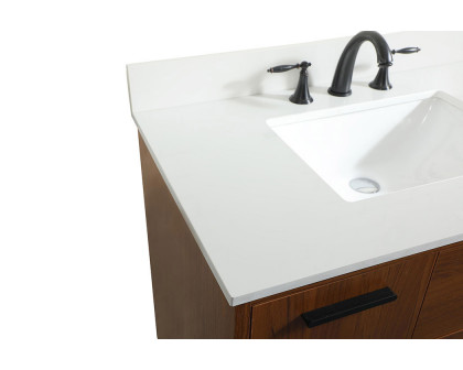 Elegant Bathroom Vanity - Teak (VF47036MTK-BS)