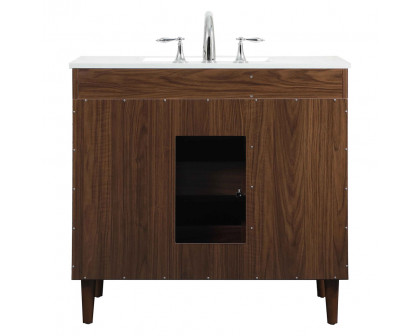 Elegant Bathroom Vanity - Walnut (VF47036MWT)