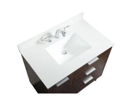 Elegant Bathroom Vanity - Walnut (VF47036MWT-BS)