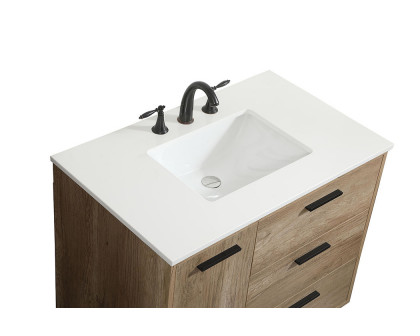 Elegant Bathroom Vanity - Natural Oak (VF47036NT)