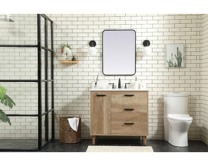 Elegant Bathroom Vanity - Natural Oak (VF47036NT-BS)