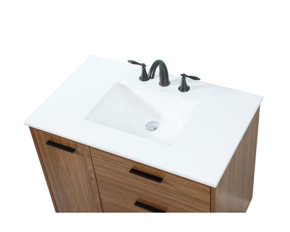 Elegant Bathroom Vanity - Walnut Brown (VF47036WB)