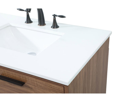 Elegant Bathroom Vanity - Walnut Brown (VF47036WB)