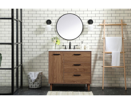 Elegant Bathroom Vanity - Walnut Brown (VF47036WB)