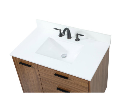 Elegant Bathroom Vanity - Walnut Brown (VF47036WB-BS)