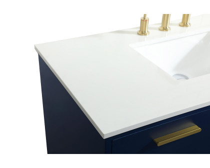 Elegant Bathroom Vanity - Blue (VF47042MBL)